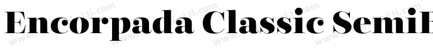 Encorpada Classic SemiBold字体转换